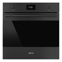 SMEG PIROLITIKUS HŐLÉGKEVERÉSES SÜTŐ, Classicaa design, 60 cm, CS LCD, matt fekete