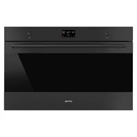 SMEG PIROLITIKUS HŐLÉGKEVERÉSES XL SÜTŐ, Classica design, 90x47,5 cm, ES LCD, matt fekete