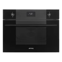 SMEG KOMPAKT MIKROHULLÁMÚ SÜTŐ, Linea design, Galileo, 45 cm, CS LCD, mélyfekete üveg