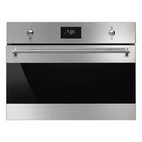 SMEG KOMPAKT MIKROHULLÁMÚ SÜTŐ, Classica design, Galileo, 45 cm, CS LCD, inox