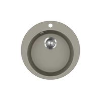 EVIDO Tondo kerek gránit mosogató, 505 mm, platina EVIDO Tondo kerek gránit mosogató, 505 mm, platina