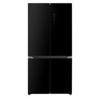 EVIDO SPACE FIT 505B szabadonálló 4 ajtós hűtő és fagyasztó, 91x190 cm, 505 l, D energiaosztály, fekete üveg