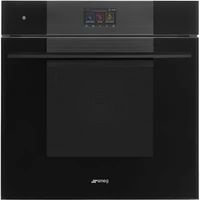 SMEG KOMBINÁLT PIROLITIKUS SÜTŐ, GŐZFUNKCIÓVAL, Linea design, Galileo, 60 cm, TFT, mélyfekete üveg