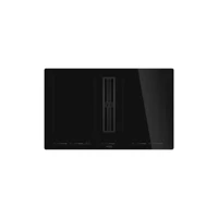 SMEG PÁRAELSZÍVÓVAL INTEGRÁLT INDUKCIÓS FŐZŐLAP, Universal design, 83x52 cm, fekete üveg