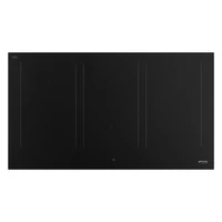 SMEG INDUKCIÓS FŐZŐLAP, Universal design, 90 cm, 6 főzőzóna, matt fekete üveg