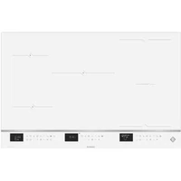 De Dietrich indukciós főzőlap, 80 cm, 4 zóna (1 horiZone), LCD, elszívó párosítás, eternal white