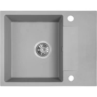 RIO MINI minicsepptálcás gránit szürke mosogató szifonnal,  56x44x17,5 cm