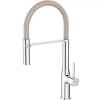 Laveo POLA álló csaptelep rugalmas kiömlővel, króm/bézs Laveo POLA álló csaptelep rugalmas kiömlővel, króm/bézs