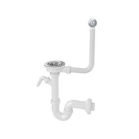 LAVEO Szifon, egymedencés mosogatóhoz, helytakarékos