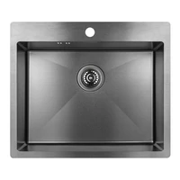 Laveo MARMARA inox szürke mosogató