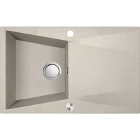 Laveo GRENADA csepptálcás bézs mosogató automata dugókiemelős, helytakarékos szifonnal Laveo GRENADA csepptálcás bézs mosogató automata dugókiemelős, helytakarékos szifonnal