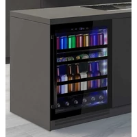 Pando PVMBP 60-45CRR borhűtő - pult alá építhető, fekete, jobbos