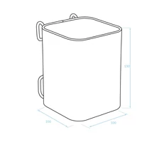 LAVEO evőeszköz tartó pohár, fekete