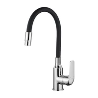 LAVEO ELZA zuhanyfejes csap kétfunkciós rugalmas csővel, matt fekete / króm K. LAVEO ELZA zuhanyfejes csap kétfunkciós rugalmas csővel, matt fekete / króm K.