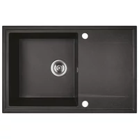 LAVEO HUNTER egymedence csepptálcás mosogató, szemcsés fekete K.