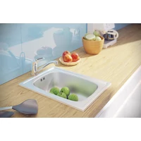 LAVEO MINI 1M inox mosogató szifonnal LAVEO MINI 1M inox mosogató szifonnal