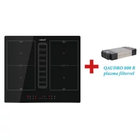 CATA - Beépíthető főzőlap kerámia indukciós, beépített elszívóval IAS-6024 + plazma filter QUADRO 800 R CATA - Beépíthető főzőlap kerámia indukciós, beépített elszívóval IAS-6024 + plazma filter QUADRO 800 R