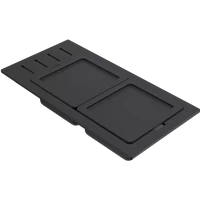 ELLECI - Tároló edény kétrészes gourmet 433 fekete szilikon kerettel