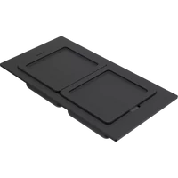 ELLECI - Tároló edény kétrészes gourmet 366 fekete HPL kerettel