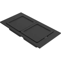 ELLECI - Tároló edény kétrészes gourmet 418 fekete szilikon kerettel