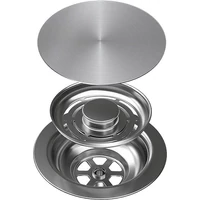 ELLECI - GHOST SYSTEM szűrőtakaró, szűrő és túlfolyó egymedencés mosogatókhoz - inox