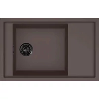 ELLECI - Mosogatótálca Sintesi 305 K87 Cocoa fekete tartozékokkal