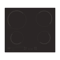 Candy CH64CCB fekete, beépíthető, elektromos üvegkerámia, főzőzóna: 4, beépíthető méret: 56cm, főzőlap