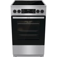 Gorenje GECS5C70XA inox, szabadonálló, kerámialapos, elektromos, főzőzóna: 4, sütő:70L, grill, tűzhely