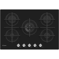 Candy CVG74WPB fekete, beépíthető, gáz, főzőzóna: 4 +1 wok égőfej, beépíthető méret: 56cm, főzőlap