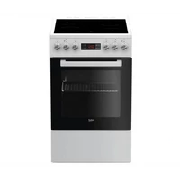 Beko FSM57300GW fehér, szabadonálló, kerámialapos, elektromos, főzőzóna: 4, sütő:55L, grill, tűzhely