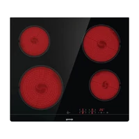 Gorenje ECT601FMC fekete, beépíthető, elektromos üvegkerámia, főzőzóna: 4, beépíthető méret: 56cm, főzőlap