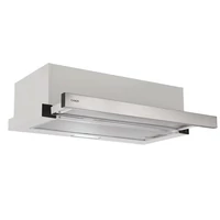 Candy CBT6130/3X ezüst, beépíthető, hagyományos, méret:60 cm, teleszkópos, zajszint:64 dB, páraelszívó