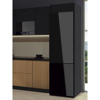 Pando PFLC COMBI szabadonálló hűtőszekrény, fekete üveg