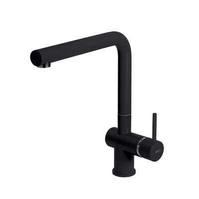 Elleci Stream Plus egykaros álló kerámia konyhai csaptelep - K86 Black