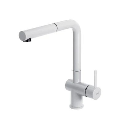 Elleci Stream Plus egykaros álló kerámia konyhai csaptelep - K96 White