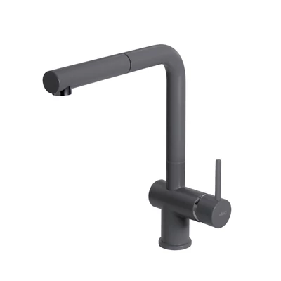 Elleci Stream Plus egykaros álló kerámia konyhai csaptelep - K99 Dark Grey