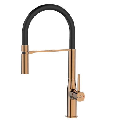 Laveo Pola BAP_878D egykaros álló csaptelep - rose gold / fekete