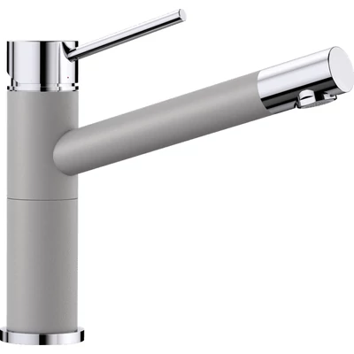 BLANCO ALTA COMPACT silgránit egykaros álló konyhai csaptelep - alumetál/króm