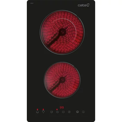 CATA TD-3002 BK/A beépíthető dominó üvegkerámia főzőlap