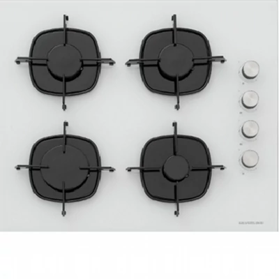 Silverline Vesta 60 beépíthető üveg-gáz főzőlap - CS5335W01 - fehér