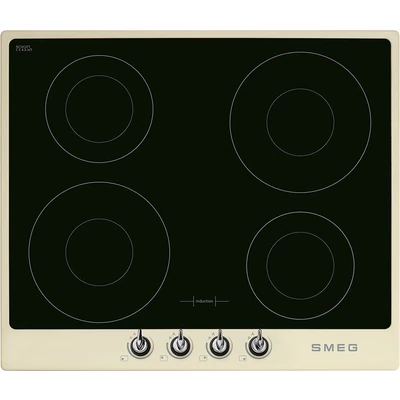 SMEG SI964PM beépíthető rusztikus indukciós kerámia főzőlap - bézs