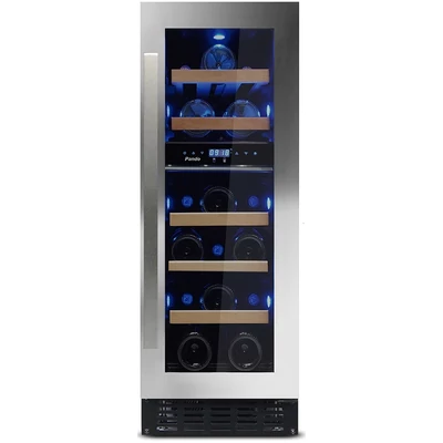 Pando PVMB-30-16XL beépíthető borhűtő - inox - balos