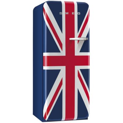 SMEG FAB28LDUJ5 retro egyajtós hűtőszekrény - balos - angol zászlós