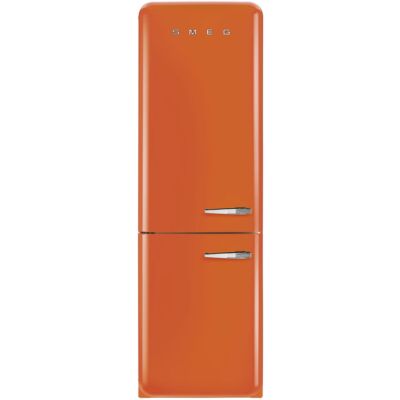 SMEG FAB32LOR5 szabadonálló alulfagyasztós kombinált retro hűtőszekrény - narancssárga - balos