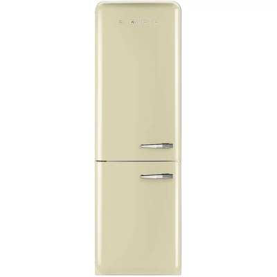 SMEG FAB32LCR5 szabadonálló alulfagyasztós kombinált retro hűtőszekrény - bézs - balos