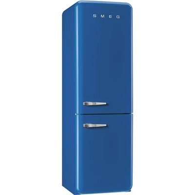 SMEG FAB32RBE5 szabadonálló alulfagyasztós kombinált retro hűtőszekrény - kék - jobbos
