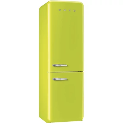 SMEG FAB32RLI5 szabadonálló alulfagyasztós kombinált retro hűtőszekrény - lime zöld - jobbos