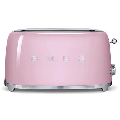 Smeg TSF02PKEU retro 4-szeletes kenyérpirító - rózsaszín