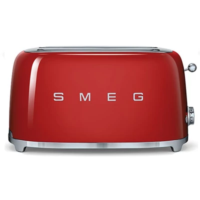 Smeg TSF02RDEU retro 4-szeletes kenyérpirító - piros