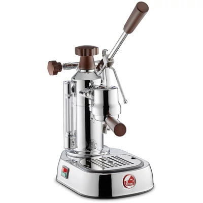 La Pavoni Europiccola Lusso LPLELH01EU karos kávéfőző - fa kiegészítőkkel